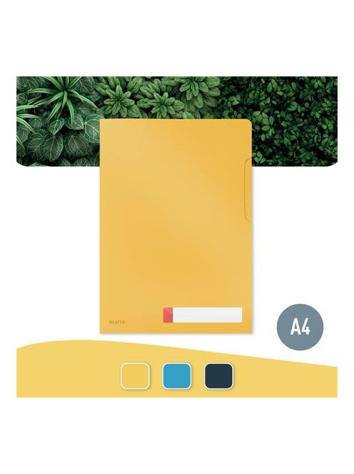 Genotherm, "L", A4, PP, LEITZ "Cosy Privacy", melegsárga (E47080019)