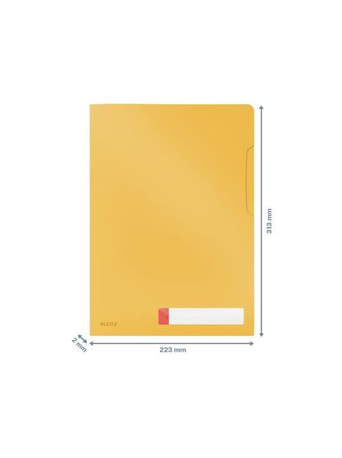 Genotherm, "L", A4, PP, LEITZ "Cosy Privacy", melegsárga (E47080019)