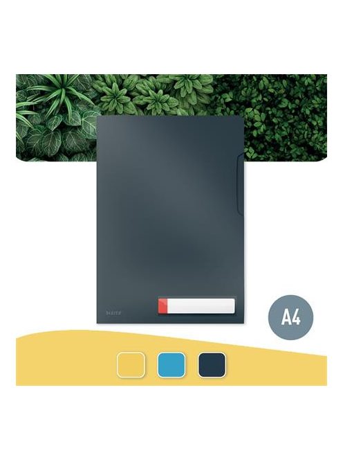 Genotherm, "L", A4, PP, LEITZ "Cosy Privacy", bársonyszürke (E47080089)