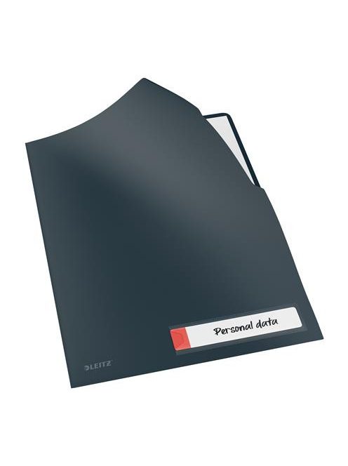 Genotherm, "L", A4, PP, LEITZ "Cosy Privacy", bársonyszürke (E47080089)