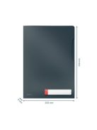 Genotherm, "L", A4, PP, LEITZ "Cosy Privacy", bársonyszürke (E47080089)