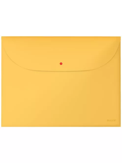 Irattartó tasak, 2 zsebes, A4, PP, pantentos, LEITZ "Cosy", melegsárga (E47090019)
