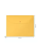 Irattartó tasak, 2 zsebes, A4, PP, pantentos, LEITZ "Cosy", melegsárga (E47090019)