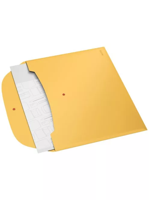 Irattartó tasak, 2 zsebes, A4, PP, pantentos, LEITZ "Cosy", melegsárga (E47090019)