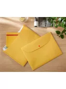 Irattartó tasak, 2 zsebes, A4, PP, pantentos, LEITZ "Cosy", melegsárga (E47090019)