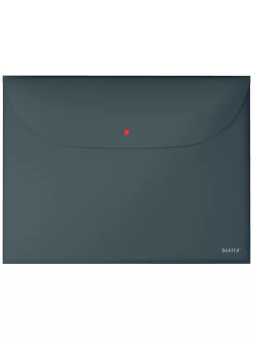 Irattartó tasak, 2 zsebes, A4, PP, pantentos, LEITZ "Cosy", bársonyszürke (E47090089)