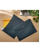 Irattartó tasak, 2 zsebes, A4, PP, pantentos, LEITZ "Cosy", bársonyszürke (E47090089)