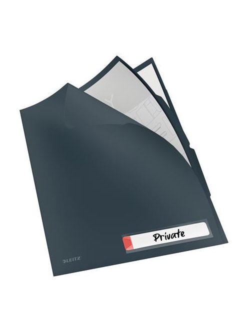 Rendszerező genotherm, A4, PP, LEITZ "Cosy Privacy", bársonyszürke (E47160089)