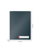 Rendszerező genotherm, A4, PP, LEITZ "Cosy Privacy", bársonyszürke (E47160089)