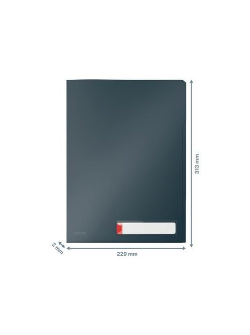 Rendszerező genotherm, A4, PP, LEITZ "Cosy Privacy", bársonyszürke (E47160089)