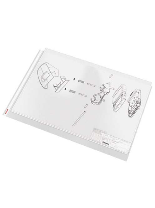 Genotherm, lefűzhető, A3, 85 mikron, narancsos felület, fekvő, ESSELTE (E47182)