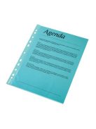 Genotherm, lefűzhető, A4, 55 mikron, víztiszta felület, ESSELTE, kék (E47205)