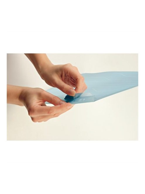 Genotherm, "L", lefűzhető, A4, 200 mikron, LEITZ "CombiFile", kék (E47260035)