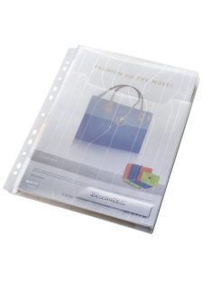   Genotherm, lefűzhető, A4, 200 mikron, füllel, LEITZ "CombiFile Jumbo", áttetsző (E47270003)