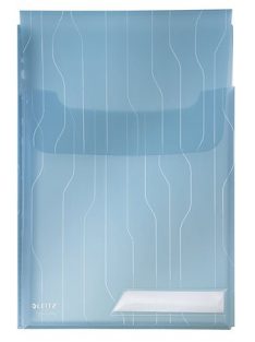   Genotherm, lefűzhető, A4, 200 mikron, füllel, LEITZ "CombiFile Jumbo", kék (E47270035)