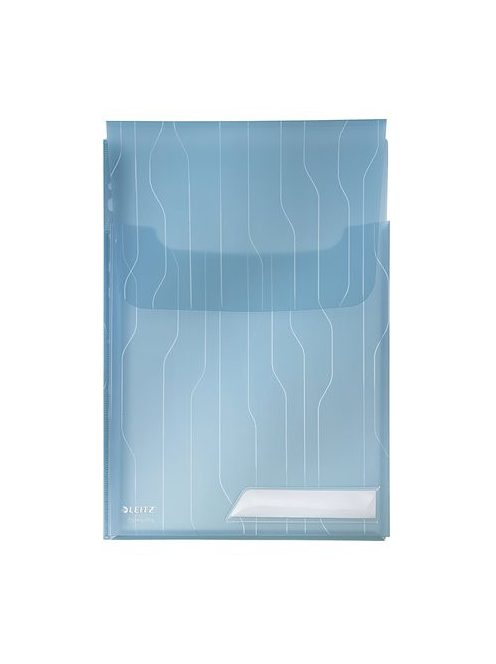 Genotherm, lefűzhető, A4, 200 mikron, füllel, LEITZ "CombiFile Jumbo", kék (E47270035)