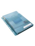 Genotherm, lefűzhető, A4, 200 mikron, füllel, LEITZ "CombiFile Jumbo", kék (E47270035)