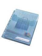 Genotherm, lefűzhető, A4, 200 mikron, füllel, LEITZ "CombiFile Jumbo", kék (E47270035)
