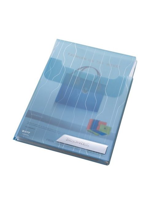 Genotherm, lefűzhető, A4, 200 mikron, füllel, LEITZ "CombiFile Jumbo", kék (E47270035)
