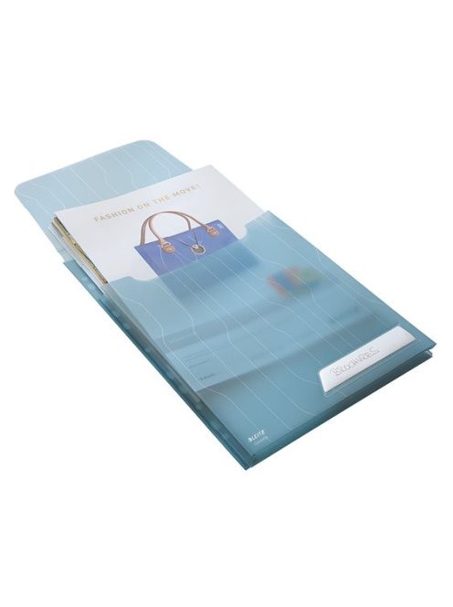 Genotherm, lefűzhető, A4, 200 mikron, füllel, LEITZ "CombiFile Jumbo", kék (E47270035)