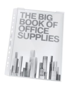   Genotherm, lefűzhető, A4, 180 mikron, víztiszta felület, 20 mm, LEITZ "Jumbo" (E47513003)