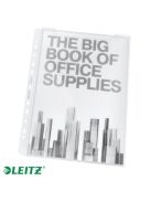 Genotherm, lefűzhető, A4, 180 mikron, víztiszta felület, 20 mm, LEITZ "Jumbo" (E47513003)