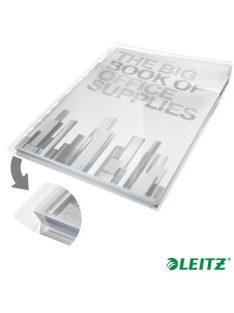   Genotherm, lefűzhető, A4, 180 mikron, víztiszta felület, 20 mm, behajtható fül, LEITZ "Jumbo" (E47523003)