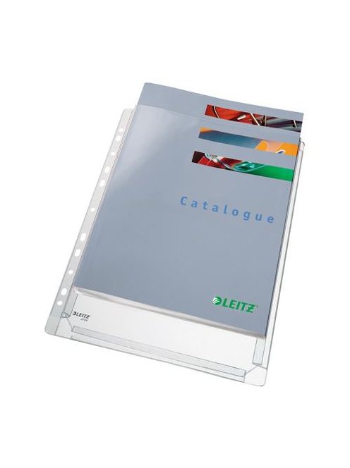 Genotherm, lefűzhető, A4, 170 mikron, narancsos felület, 14 mm, LEITZ "Jumbo" (E47563003)