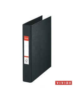   Gyűrűs könyv, 2 gyűrű, 42 mm, A5, PP, ESSELTE "Standard", Vivida fekete (E47687)