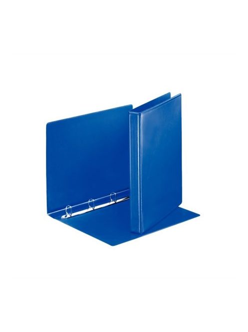 Gyűrűs könyv, panorámás, 4 gyűrű, D alakú, 35 mm, A4, PP, ESSELTE, kék (E49757)