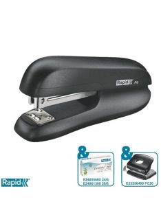   Tűzőgép, 24/6, 26/6, 20 lap, RAPID "F6", fekete (E5000268)