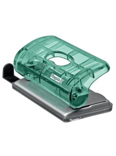   Lyukasztó, mini, kétlyukú, 10 lap, RAPID, "Colour'Breeze", zöld (E5001331)