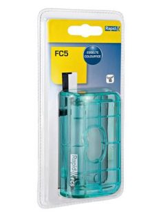   Lyukasztó, mini, kétlyukú, 10 lap, RAPID, "Colour'Breeze", kék (E5001332)