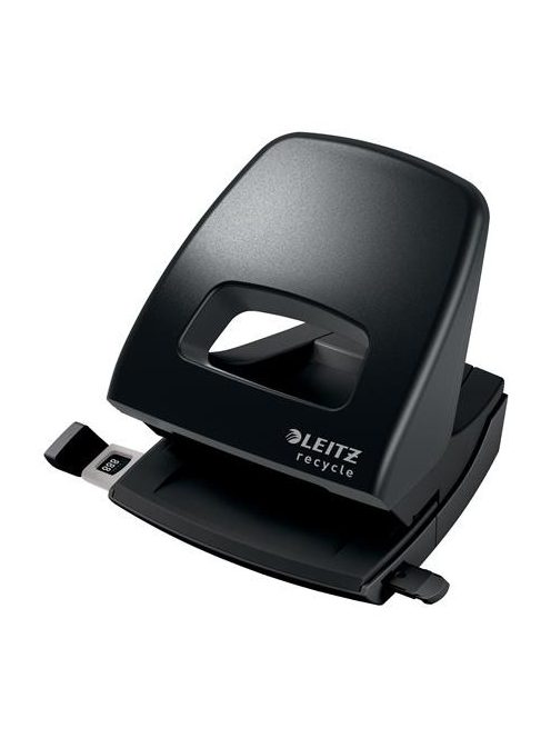 Lyukasztó, kétlyukú, 30 lap, LEITZ "Recycle NeXXt", fekete (E50030095)
