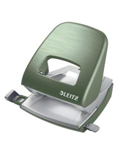  Lyukasztó, kétlyukú, 30 lap, fém, LEITZ "Nexxt Style, olajfazöld (E50060053)