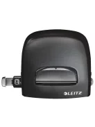 Lyukasztó, kétlyukú, 30 lap, fém, LEITZ "Nexxt Style, szaténfekete (E50060094)