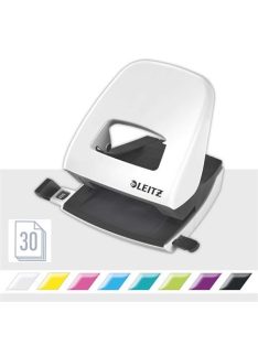   Lyukasztó, kétlyukú, 30 lap, LEITZ "Nexxt Wow", fehér (E50081001)
