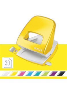   Lyukasztó, kétlyukú, 30 lap, LEITZ "Nexxt Wow", sárga (E50081016)