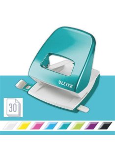   Lyukasztó, kétlyukú, 30 lap, LEITZ "Nexxt Wow", jégkék (E50081051)