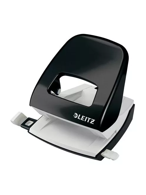 Lyukasztó, kétlyukú, 30 lap, LEITZ "Nexxt Wow", fekete (E50081095)