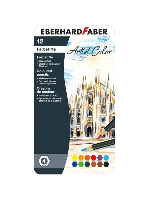 Eberhard Színes ceruza készlet 12db-os fém dobozban ARTIST COLOR (E516112)