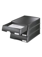 Irattároló, műanyag, 1 fiókos, LEITZ "Plus", fekete (E52100095)