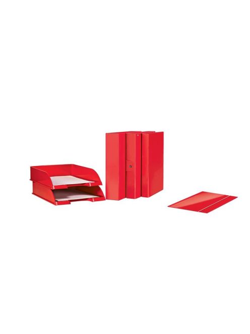Irattálca, műanyag, LEITZ "Wow", piros (E52263026)