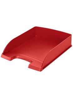   Irattálca, műanyag, LEITZ "Plus", piros (E52270025)