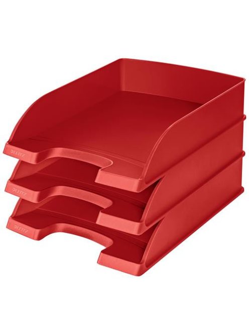 Irattálca, műanyag, LEITZ "Plus", piros (E52270025)
