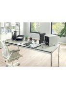 Irattálca, műanyag, LEITZ "Plus", áttetsző fehér (E52272003)