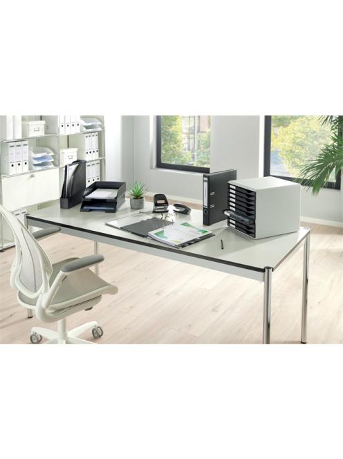 Irattálca, műanyag, LEITZ "Plus", áttetsző fehér (E52272003)