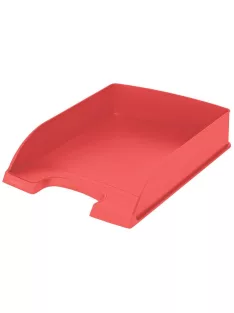  Irattálca, műanyag, A4, LEITZ "Recycle", piros (E52275020)