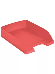   Irattálca, műanyag, A4, LEITZ "Recycle", piros (E52275020)