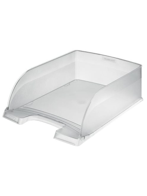 Irattálca, műanyag, LEITZ "Plus Jumbo", áttetsző fehér (E52330003)